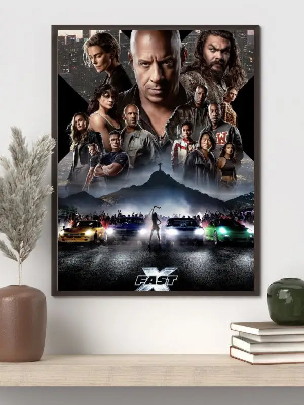 Fast X 2023 movie poster featuring Dominic Toretto’s crew and Dante Reyes in a high-speed Fast & Furious action showdown​