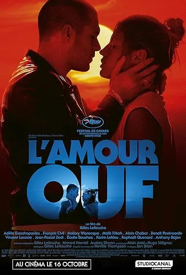 L'Amour Ouf 2024 movie poster featuring Jackie and Clotaire in a passionate 1980s French love story from director Gilles Lellouche​