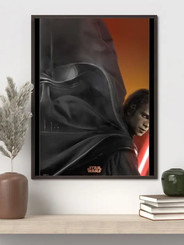 Star Wars: Episode III – Revenge of the Sith 2005 movie poster featuring Anakin Skywalker, Obi‑Wan Kenobi, and Darth Sidious at the fall of the Jedi and rise of Darth Vader