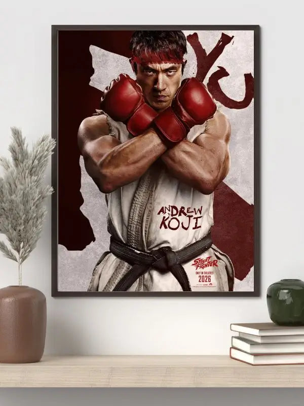 Street Fighter 2026 movie poster inspired by Capcom’s fighting game, featuring world warriors ready for a live-action martial arts tournament​